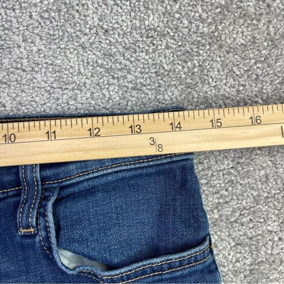 Current Elliot Ellis Jeans Women’s 28 Blue Cropped Straight Mid-Rise Dark Denim - Picture 9 of 13